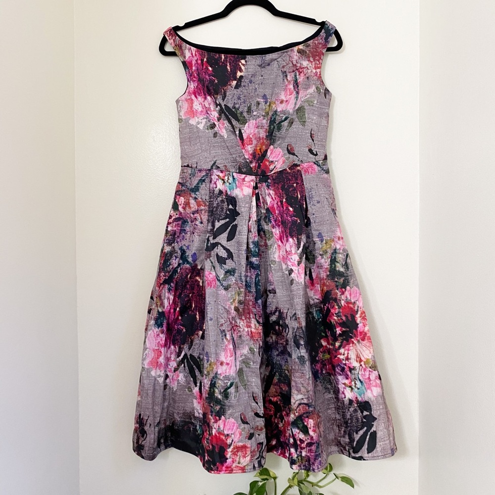 Bardot Fit & Flare Floral Abstract Dress Like New